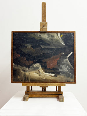 Swedish Mid-Century Abstract Landscape Oil Painting