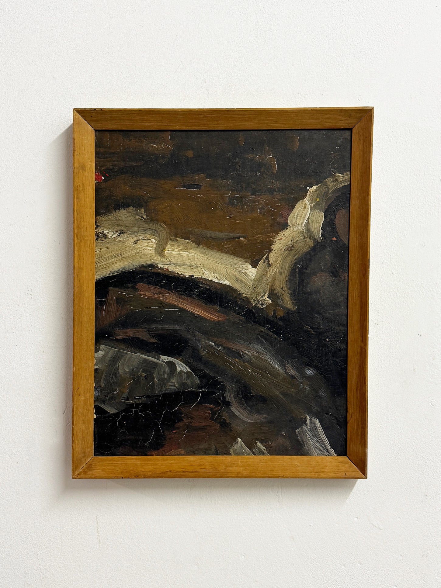 Swedish Mid-Century Abstract Landscape Oil Painting